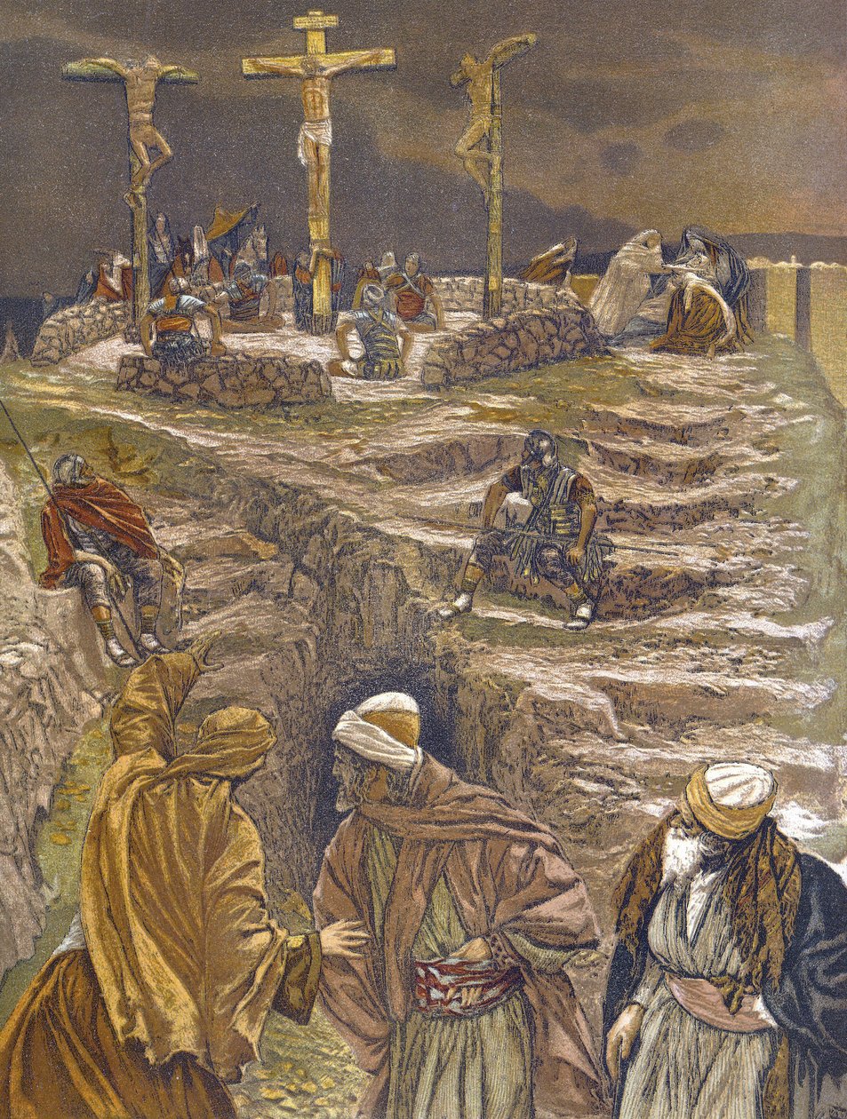 Istenem! Istenem! Miért hagytál el engem? - Eloi! Eloi! Láma Sabachthani! - A mi Urunk Jézus Krisztus életéből - 1899 James Tissot - Urunk Jézus Krisztus élete, Jacques Joseph (Jacques Joseph) Tissot James Tissot (1836-1902) alkotó: James Jacques Joseph Tissot