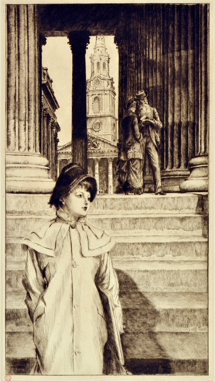 A londoni Nemzeti Galéria portikusa alkotó: James Jacques Joseph Tissot