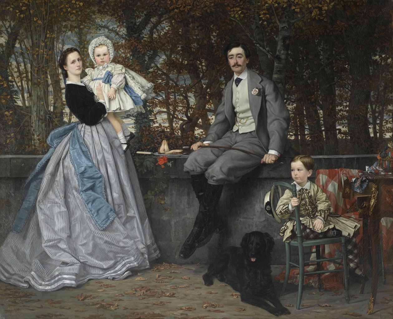 Miramon márki és marquis és gyermekeik portréja, 1865 alkotó: James Jacques Joseph Tissot