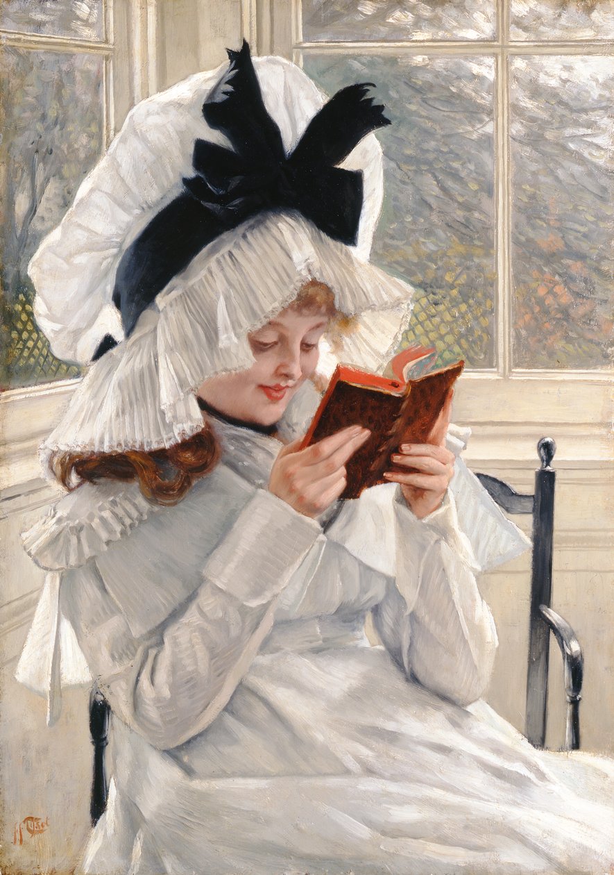 Könyvet olvas, 1872-73 alkotó: James Jacques Joseph Tissot