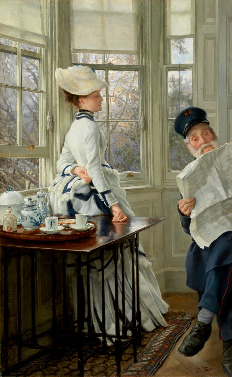 A Hírek olvasása, 1874 alkotó: James Jacques Joseph Tissot