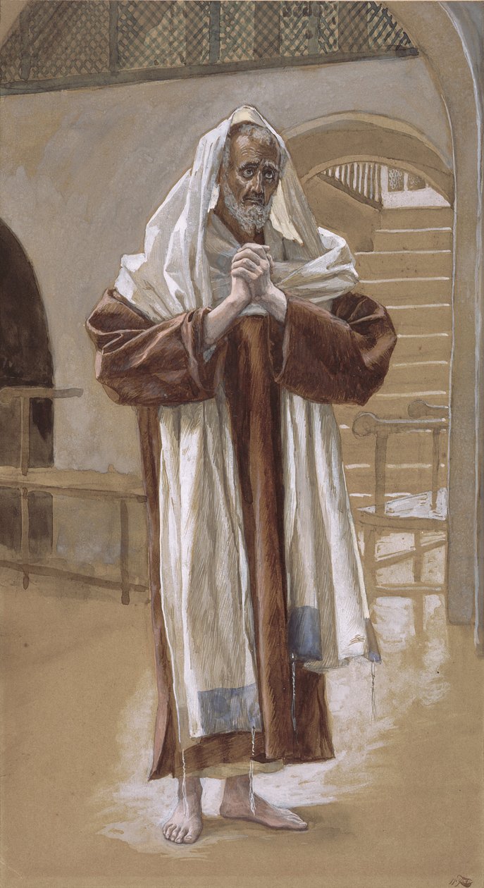 Szent András, illusztráció a Krisztus életéhez, 1886-94 körül (wc és gouache kartonon) alkotó: James Jacques Joseph Tissot