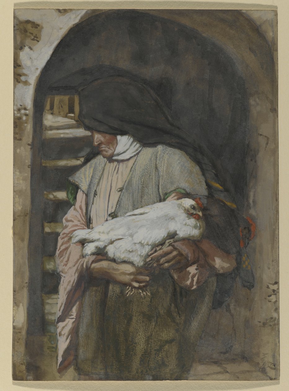 Szent Anna, illusztráció a Krisztus életéhez, 1886-94 (wc és gouache kartonon) alkotó: James Jacques Joseph Tissot