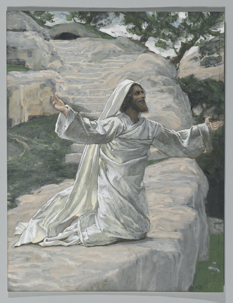 Kisebb Szent Jakab, illusztráció a mi Urunk Jézus Krisztus élete, 1886-94 (wc grafit felett papíron) című könyvéből alkotó: James Jacques Joseph Tissot