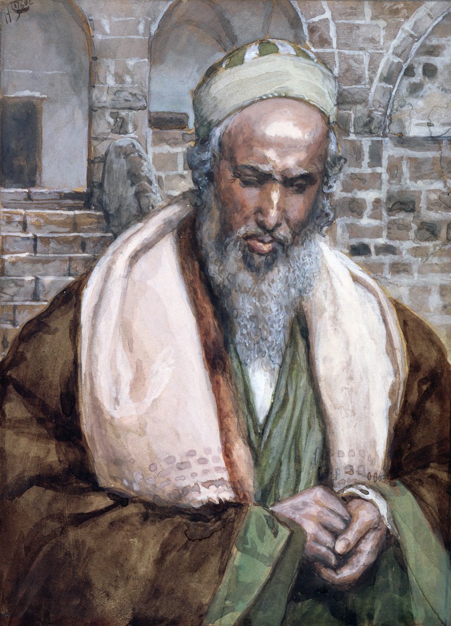 Szent Lukács, illusztráció a Krisztus életéhez, 1884-96 (wc és gouache kartonon) alkotó: James Jacques Joseph Tissot
