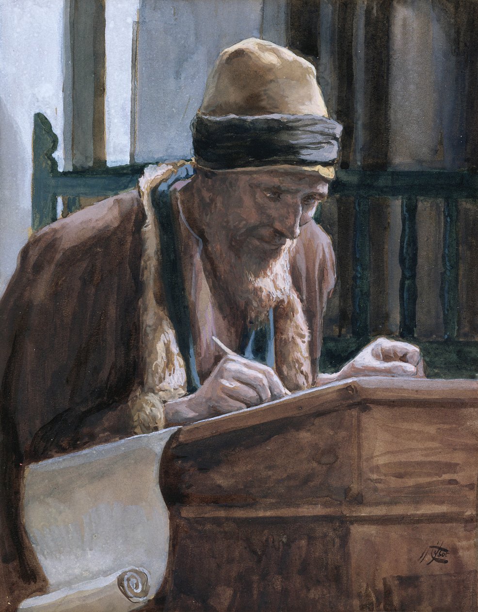 Szent Márk, illusztráció a Krisztus életéhez, 1886-94 (wc és gouache kartonon) alkotó: James Jacques Joseph Tissot