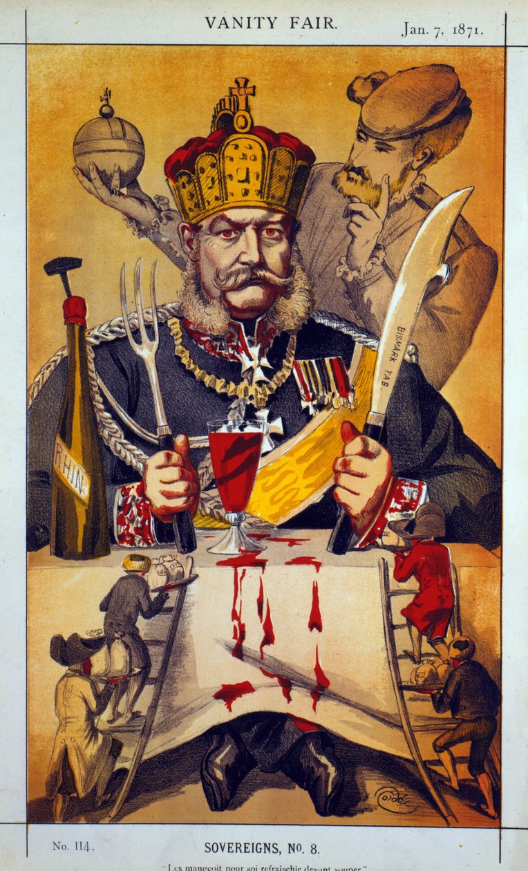Sovereigns No.8 rajzfilm a Vanity Fairből, 1871 alkotó: James Jacques Joseph Tissot