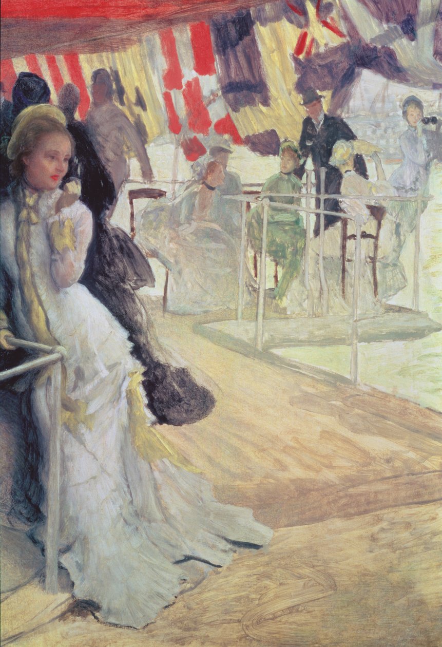 Study for The Ball on Shipboard, 1874 körül (lásd: 10803) alkotó: James Jacques Joseph Tissot