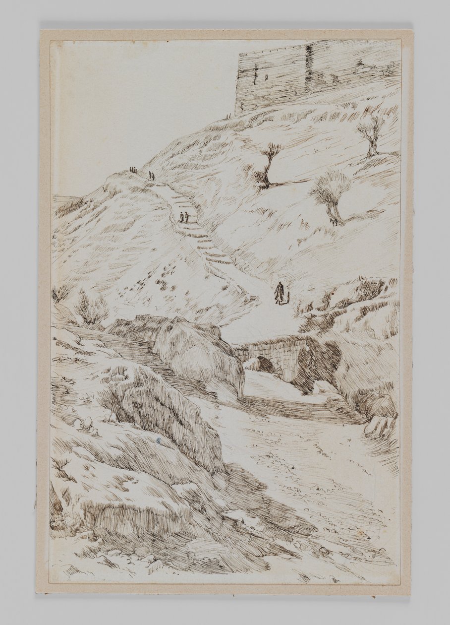 A Kedron hídja a Gecsemánéból, illusztráció a mi Urunk Jézus Krisztus életéből alkotó: James Jacques Joseph Tissot