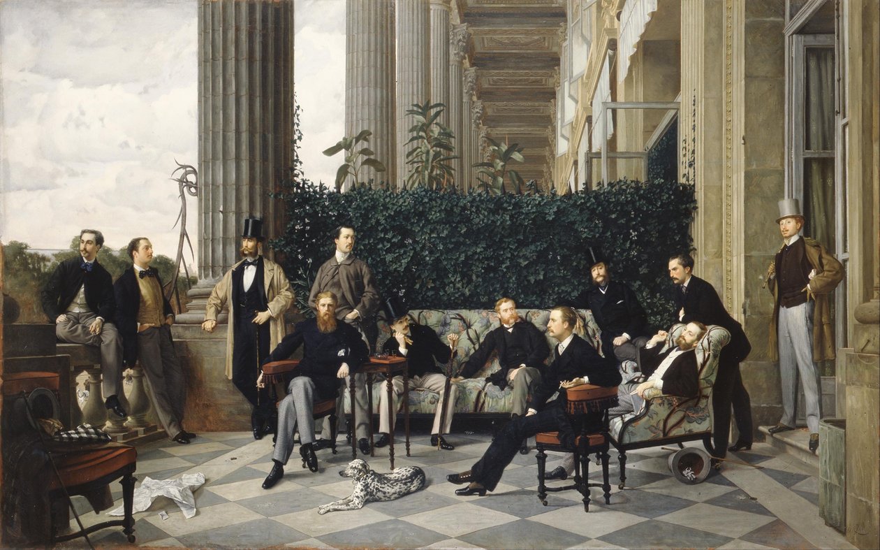 A Rue Royale köre, 1868 alkotó: James Jacques Joseph Tissot