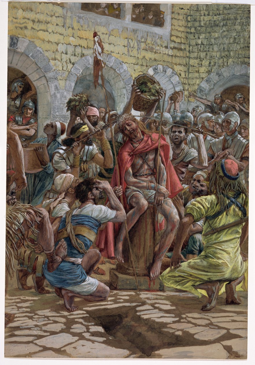 A töviskorona, illusztráció a „Krisztus élete”-hez, 1886-94 körül (akvarell és gouache, kartonon) alkotó: James Jacques Joseph Tissot