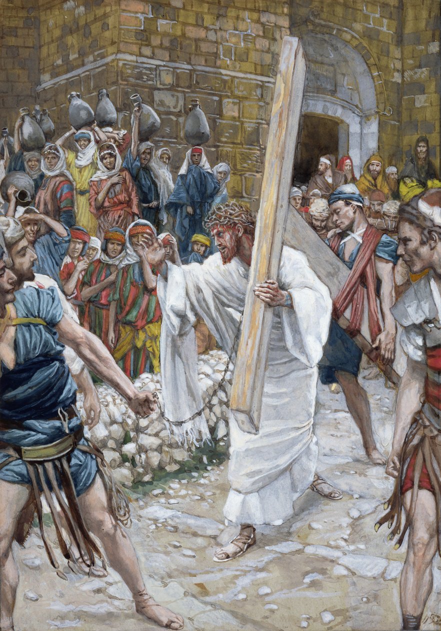 Jeruzsálem lányai, illusztráció a Krisztus életéhez, 1886-94 körül (wc és gouache kartonon) alkotó: James Jacques Joseph Tissot