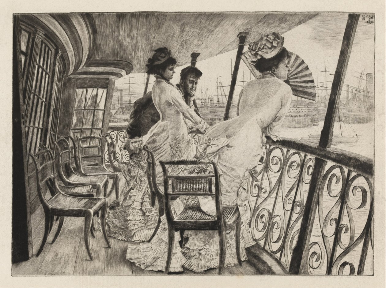 A galéria a H.M.S. Kalkutta Portsmouthban alkotó: James Jacques Joseph Tissot