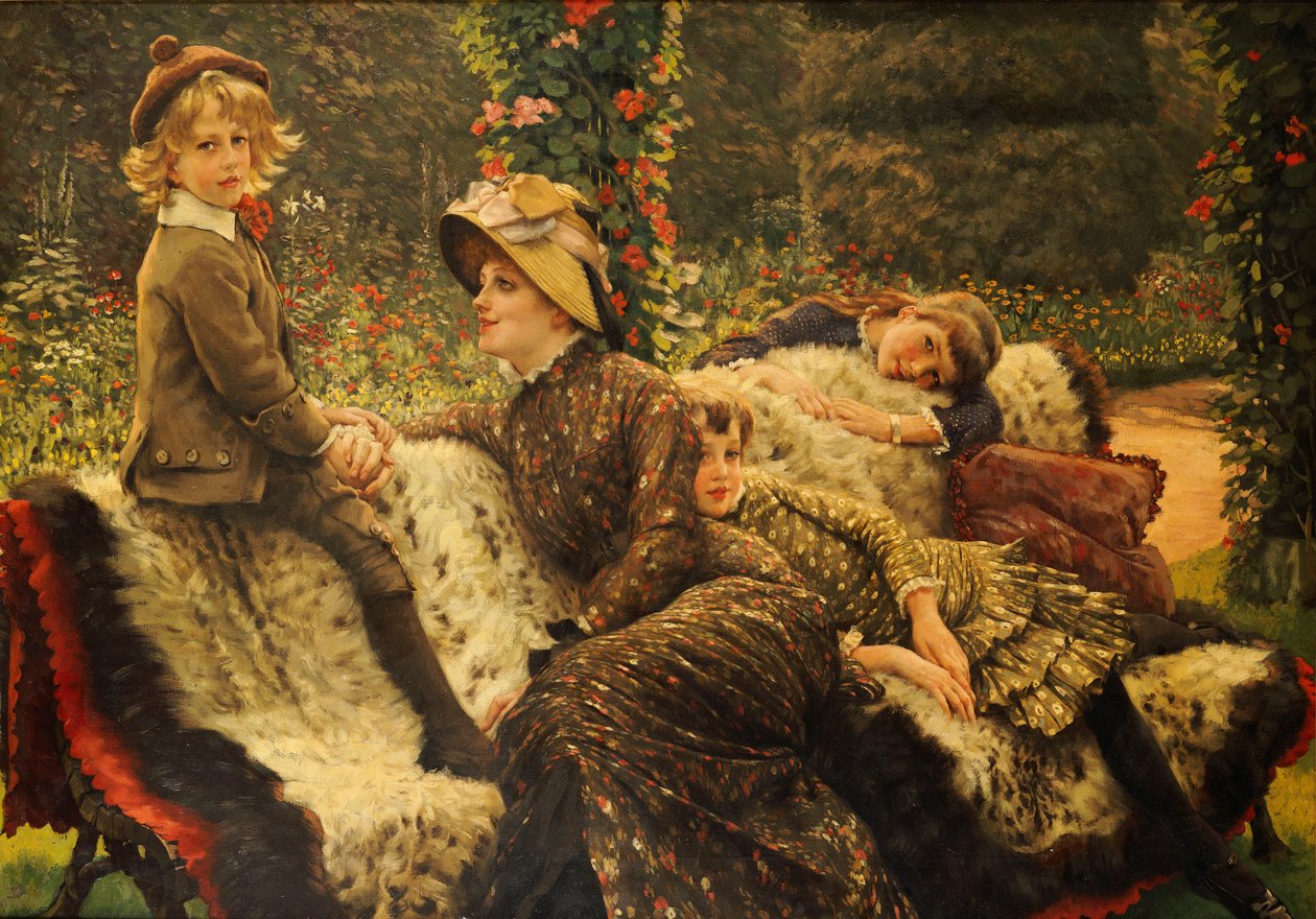 A kerti pad, 1882 alkotó: James Jacques Joseph Tissot