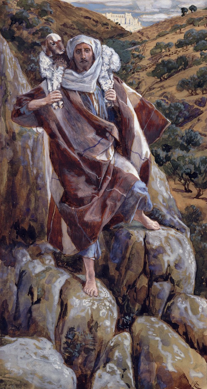 A jó pásztor, illusztráció a Krisztus életéhez, 1886-94 körül (guache, kartonpapír) alkotó: James Jacques Joseph Tissot
