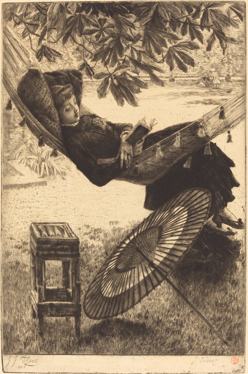 A függőágy (Le hamac) alkotó: James Jacques Joseph Tissot