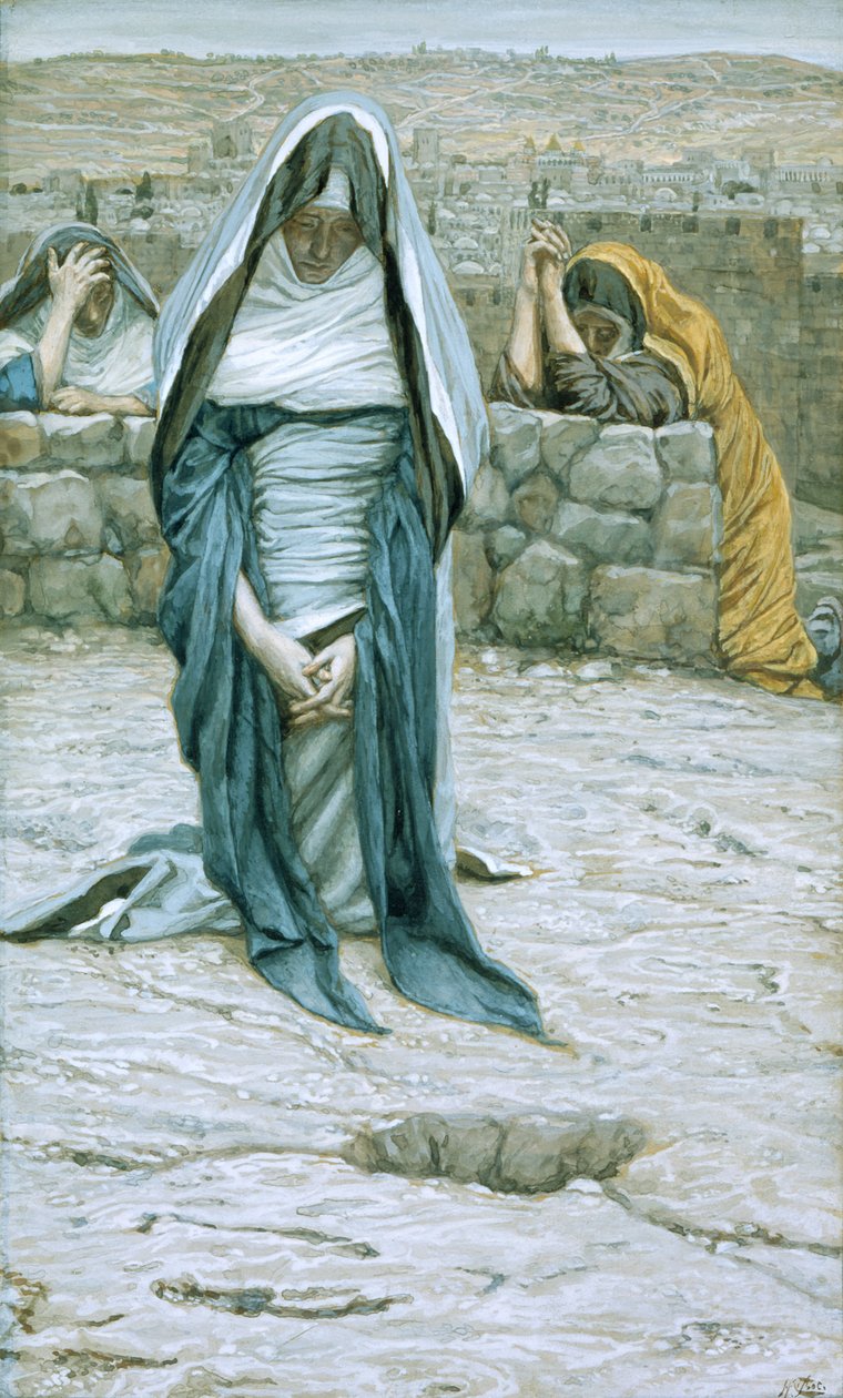 A Szent Szűz öregkorban, illusztráció a Krisztus életéhez, 1884-96 körül (wc és gouache kartonon) alkotó: James Jacques Joseph Tissot
