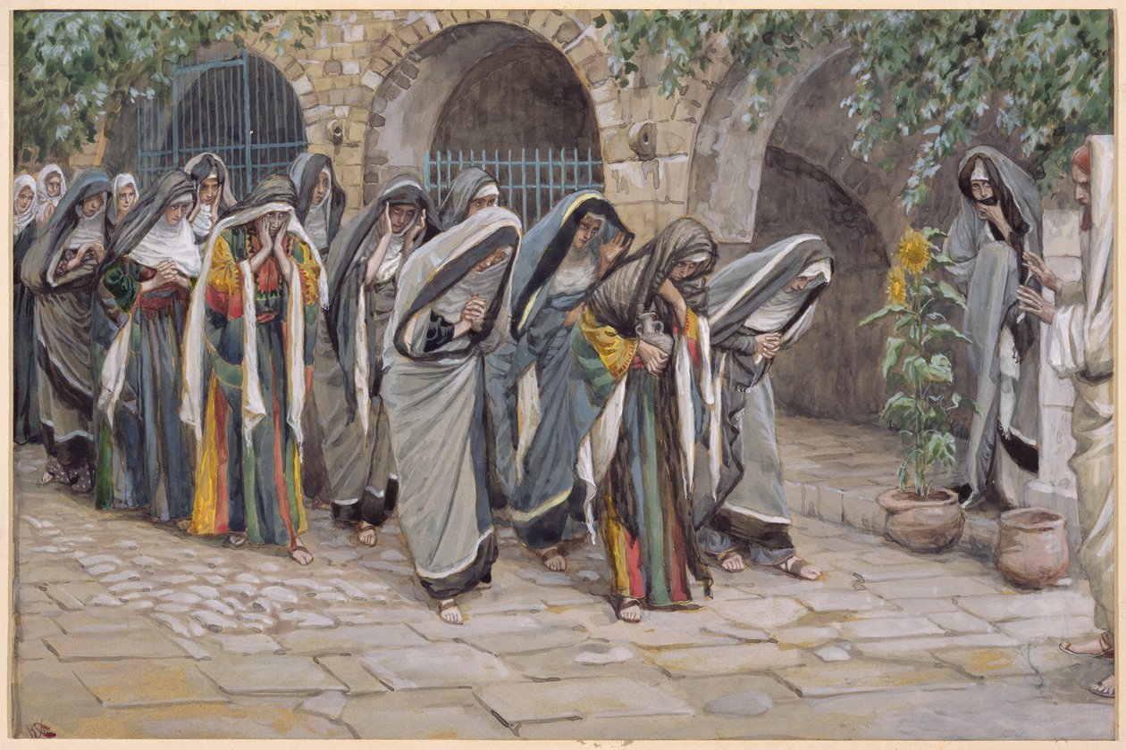 A szent asszonyok, illusztráció a Krisztus életéhez, 1886-94 (wc és gouache kartonon) alkotó: James Jacques Joseph Tissot