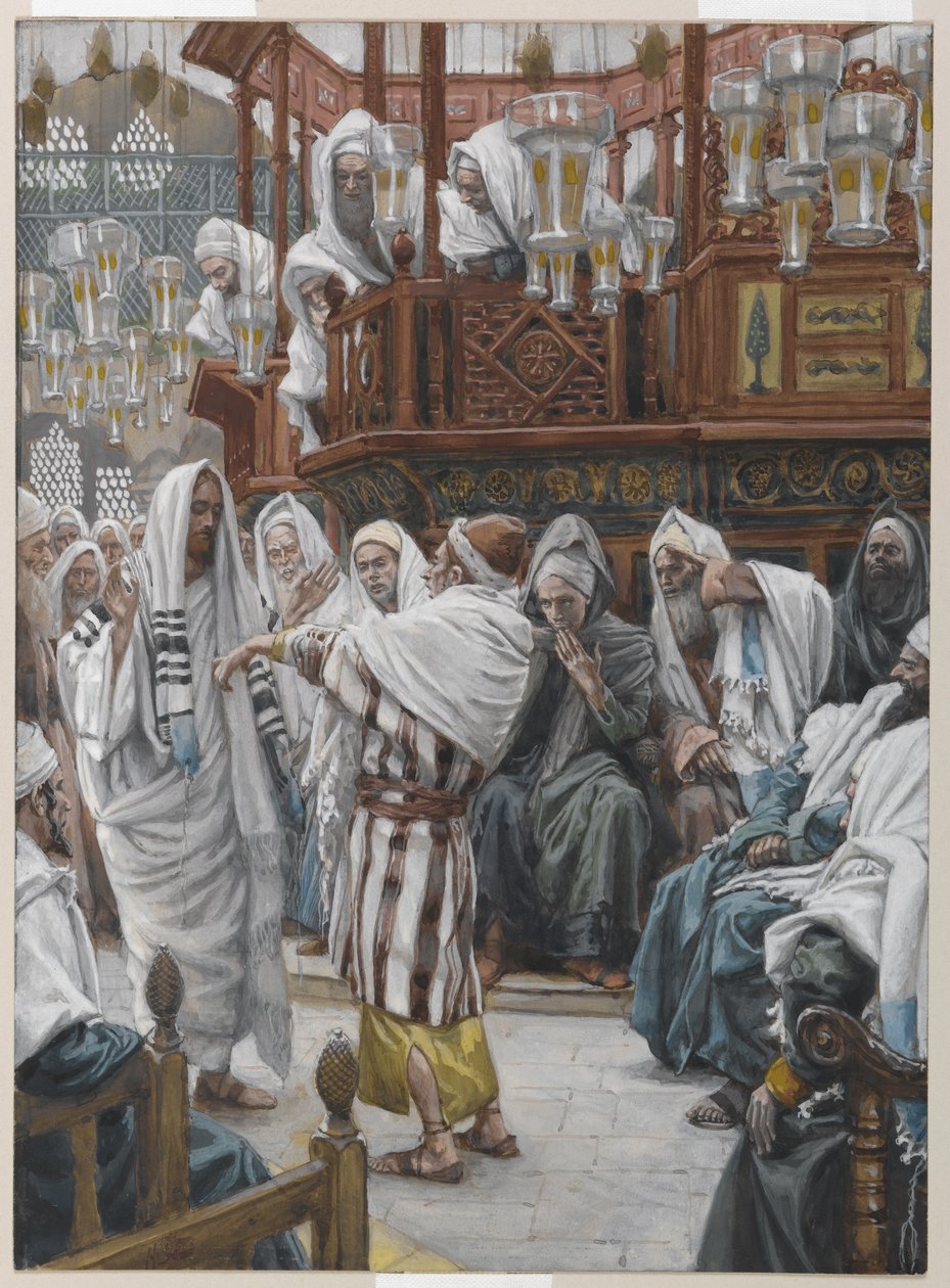 Az elszáradt kezű ember, illusztráció a mi Urunk Jézus Krisztus életéből (wc grafit fölött, papíron) alkotó: James Jacques Joseph Tissot