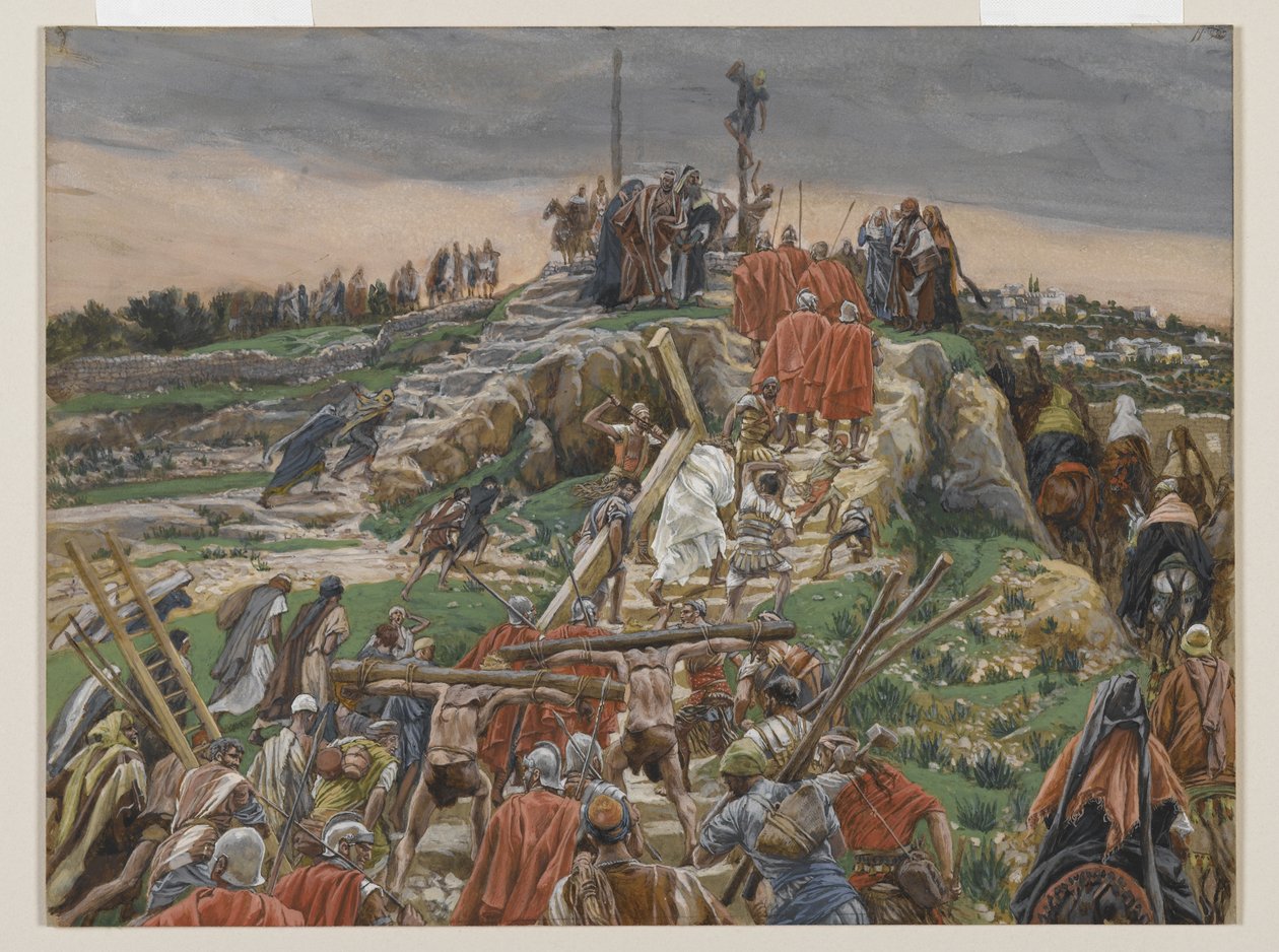 A Kálváriához közeledő körmenet, illusztráció: Urunk Jézus Krisztus élete, 1886-94 (wc grafit fölött, papíron) alkotó: James Jacques Joseph Tissot