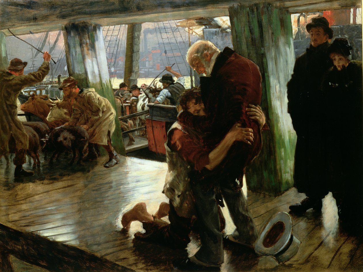 A tékozló fiú a modern életben: A visszatérés, 1882 körül (előkészítő vázlat a 33767-hez) alkotó: James Jacques Joseph Tissot