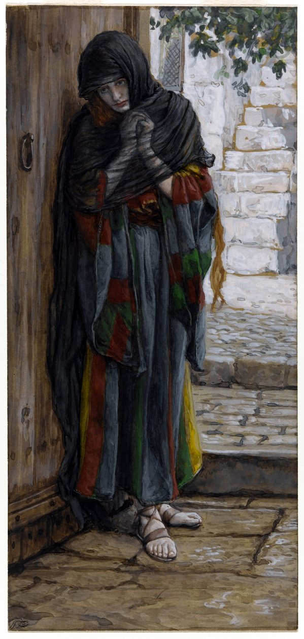A Bűnbánó Magdolna (wc papíron) alkotó: James Jacques Joseph Tissot
