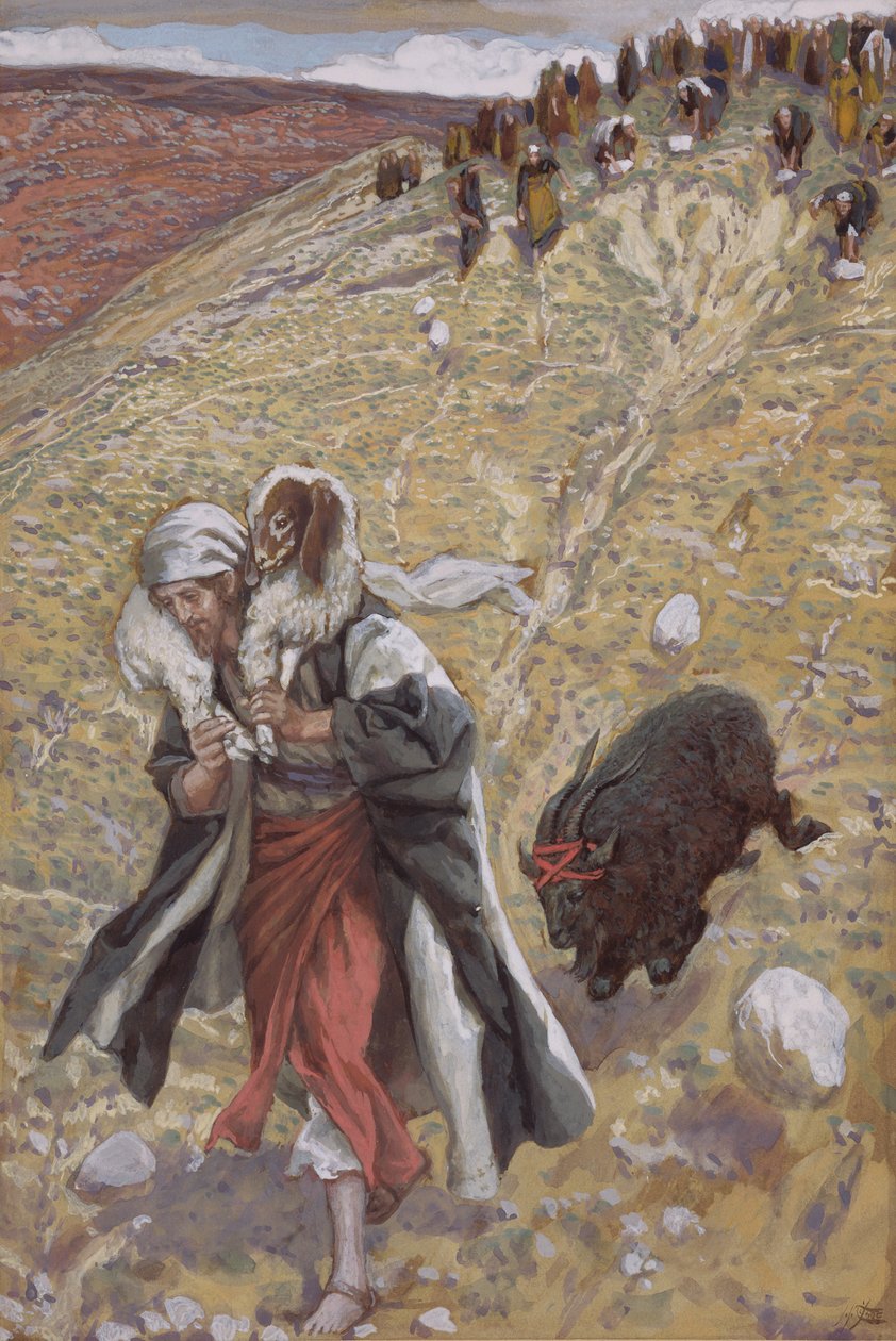 The Scapegoat, illusztráció a Krisztus életéhez, 1886-94 (wc és gouache kartonon) alkotó: James Jacques Joseph Tissot