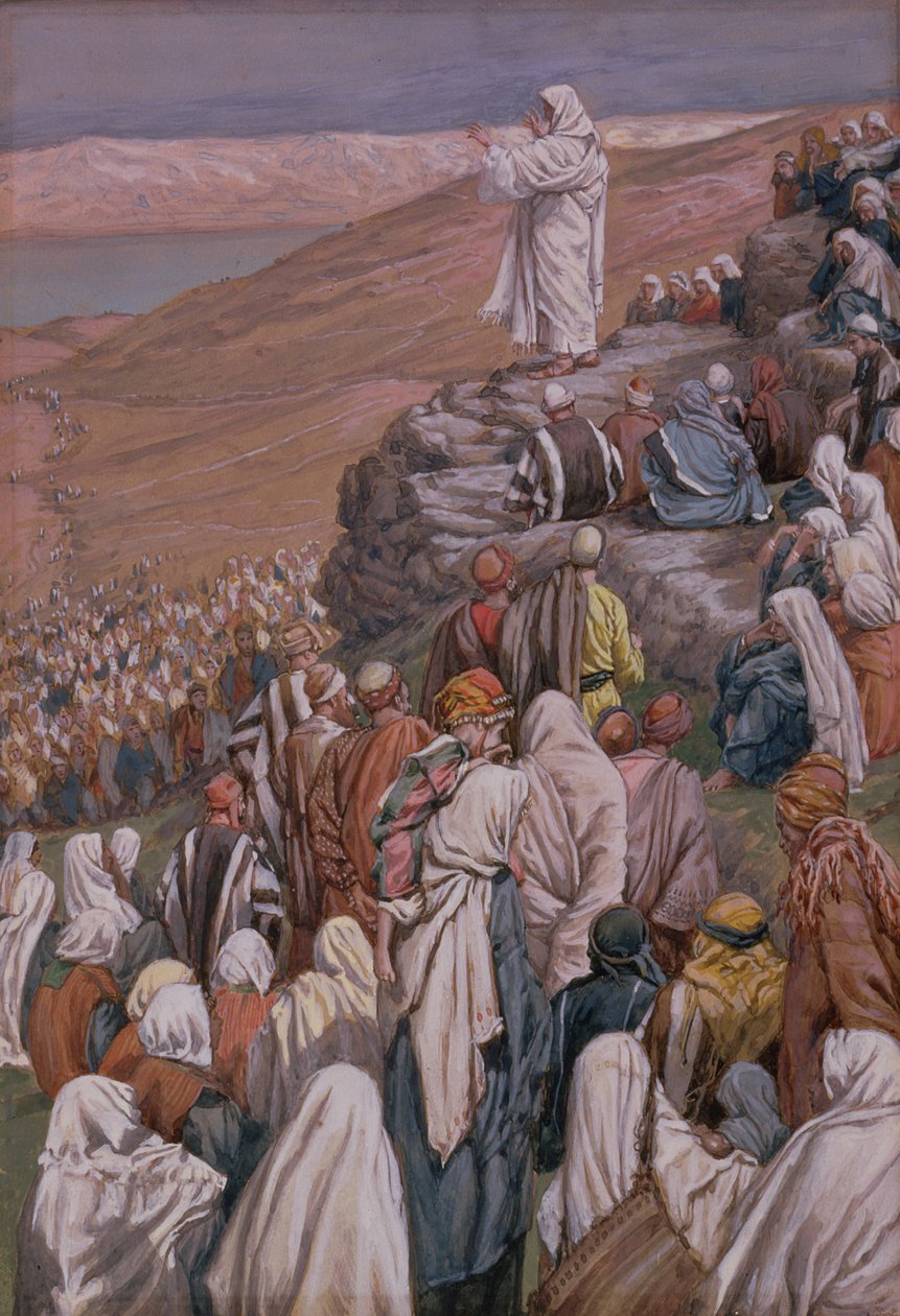 Hegyi beszéd, illusztráció a Krisztus életéhez, 1886-96 (guache, kartonpapír) alkotó: James Jacques Joseph Tissot