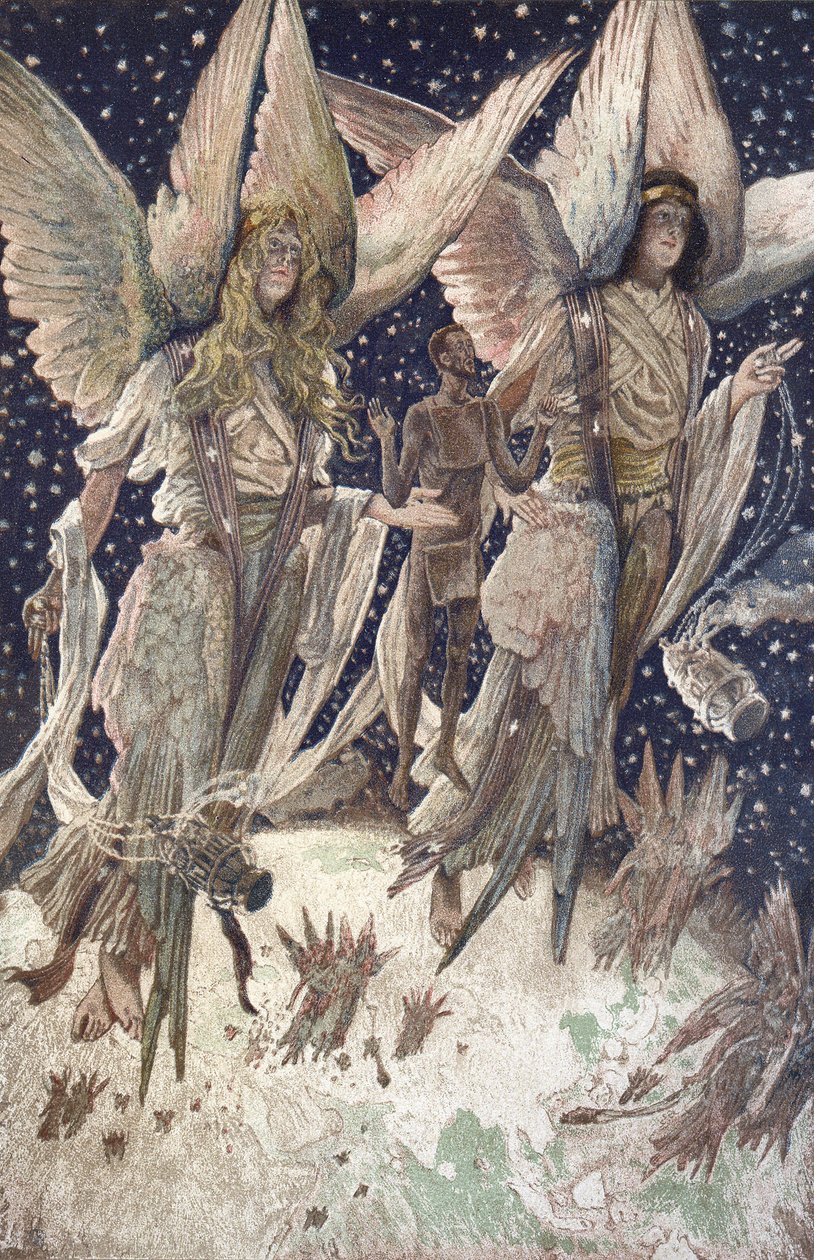 A bűnbánó tolvaj lelke a paradicsomban - "Urunk Jézus Krisztus életéből" - James Tissot 1899 - La vie de notre seigneur Jézus Krisztus, Jacques Joseph alkotó: James Jacques Joseph Tissot