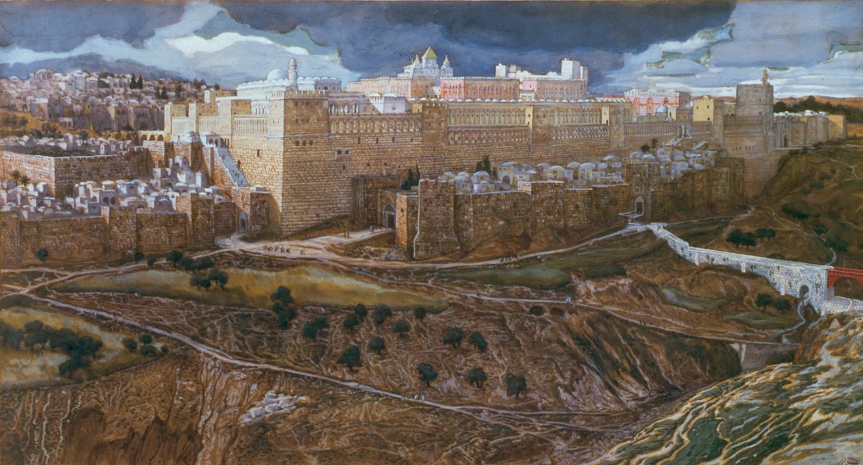 Heródes temploma a mi uraink idejében, 1886-96 körül (guache kartonon) (lásd még: 182200) alkotó: James Jacques Joseph Tissot
