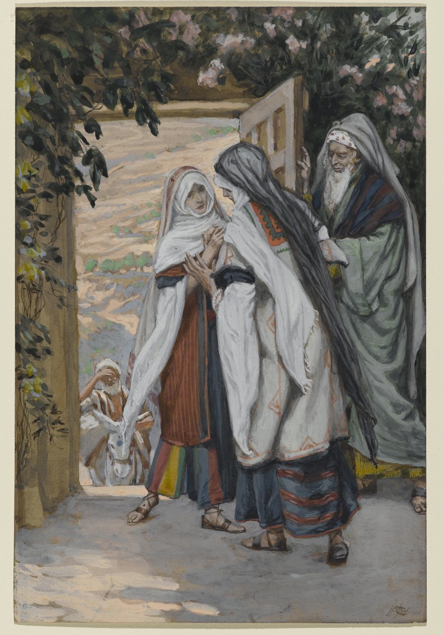 A látogatás, illusztráció a Krisztus életéhez, 1886-94 körül (wc papíron) alkotó: James Jacques Joseph Tissot