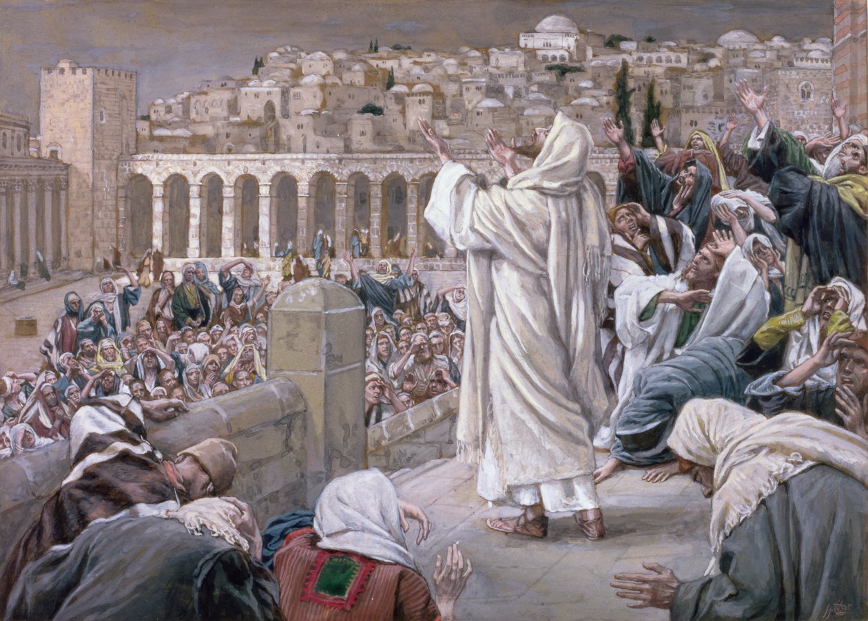 A Menny hangja, illusztráció a Krisztus életéhez, 1886-96 körül (guache, kartonon) alkotó: James Jacques Joseph Tissot