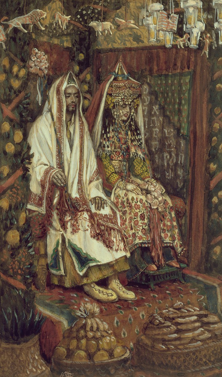 A kánai esküvő, illusztráció a Krisztus életéhez, 1886-96 (guache, kartonpapír) alkotó: James Jacques Joseph Tissot