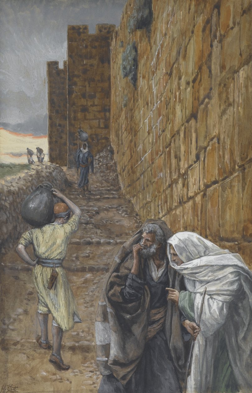A kancsót viselő férfi, illusztráció a mi Urunk Jézus Krisztus élete című filmből, 1886-94 (wc grafit fölött, papíron) alkotó: James Jacques Joseph Tissot