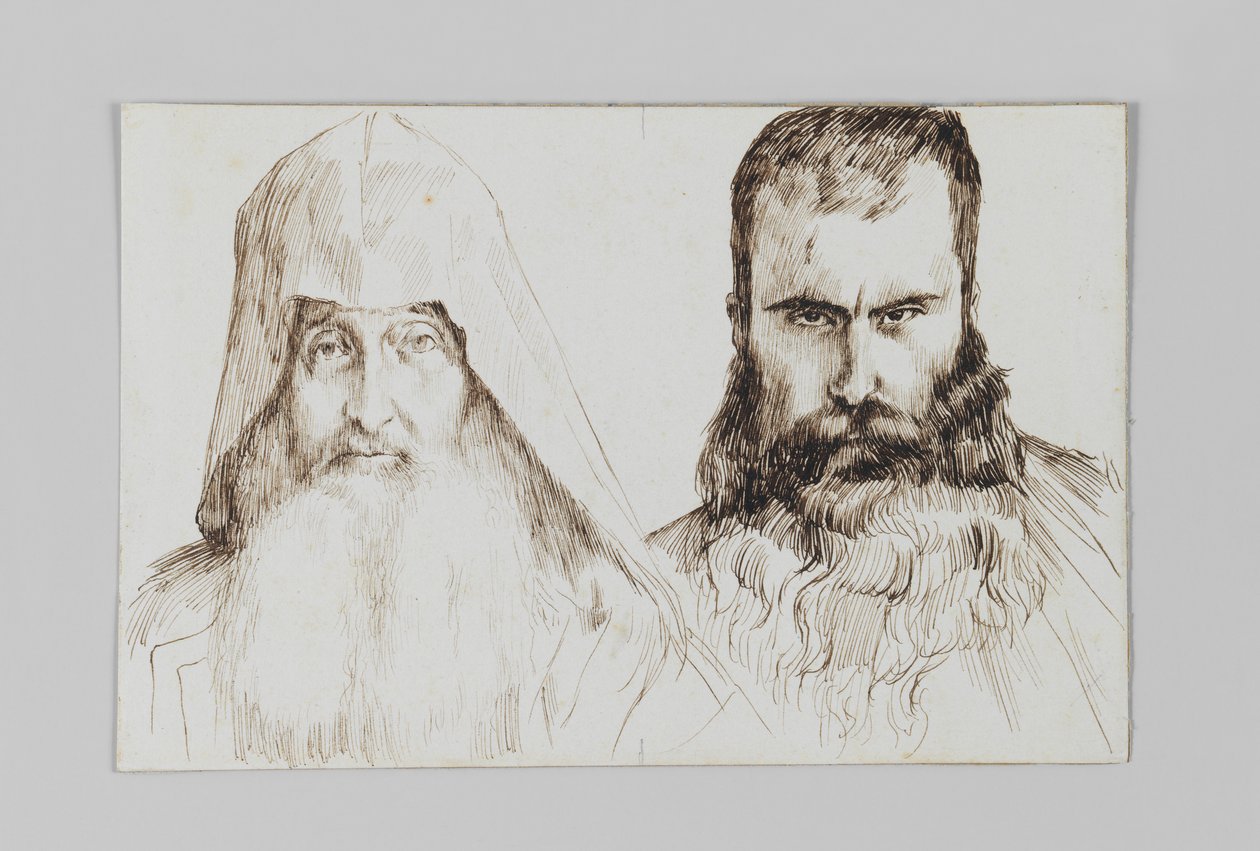 Jeruzsálemi örmény férfiak típusai, illusztráció a mi Urunk Jézus Krisztus életéből alkotó: James Jacques Joseph Tissot