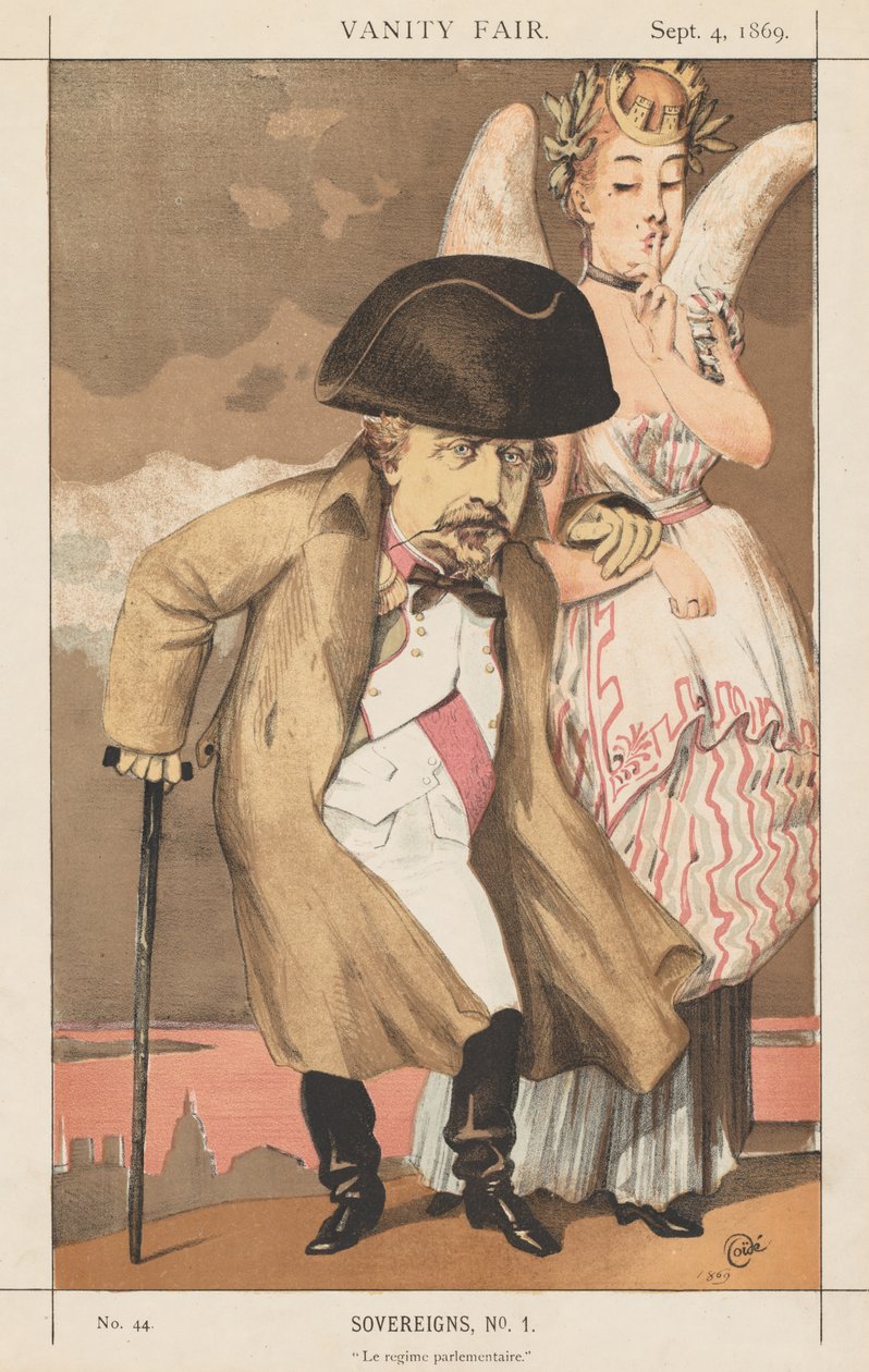 Vanity Fair: Sovereigns, 1. szám A parlamenti rezsim, 1869. alkotó: James Jacques Joseph Tissot
