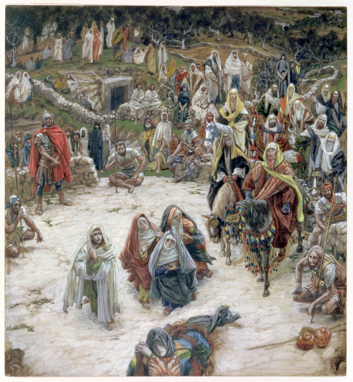 Amit Krisztus látott a keresztről, illusztráció a Krisztus életéhez, 1886-96 körül (guache, kartonpapír) alkotó: James Jacques Joseph Tissot