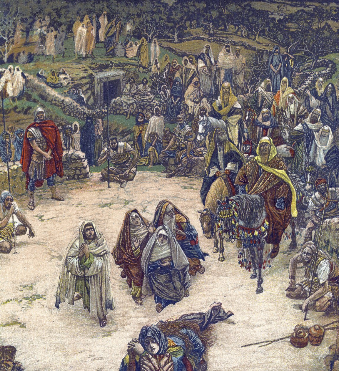 Amit Urunk a keresztről látott - Amit Megváltónk a keresztről látott - A mi Urunk Jézus Krisztus életéből" - James Tissot 1899 - Urunk Jézus Krisztus élete, Jacques Joseph (Jacques Joseph) Tissot James Tissot (1836-1902) alkotó: James Jacques Joseph Tissot