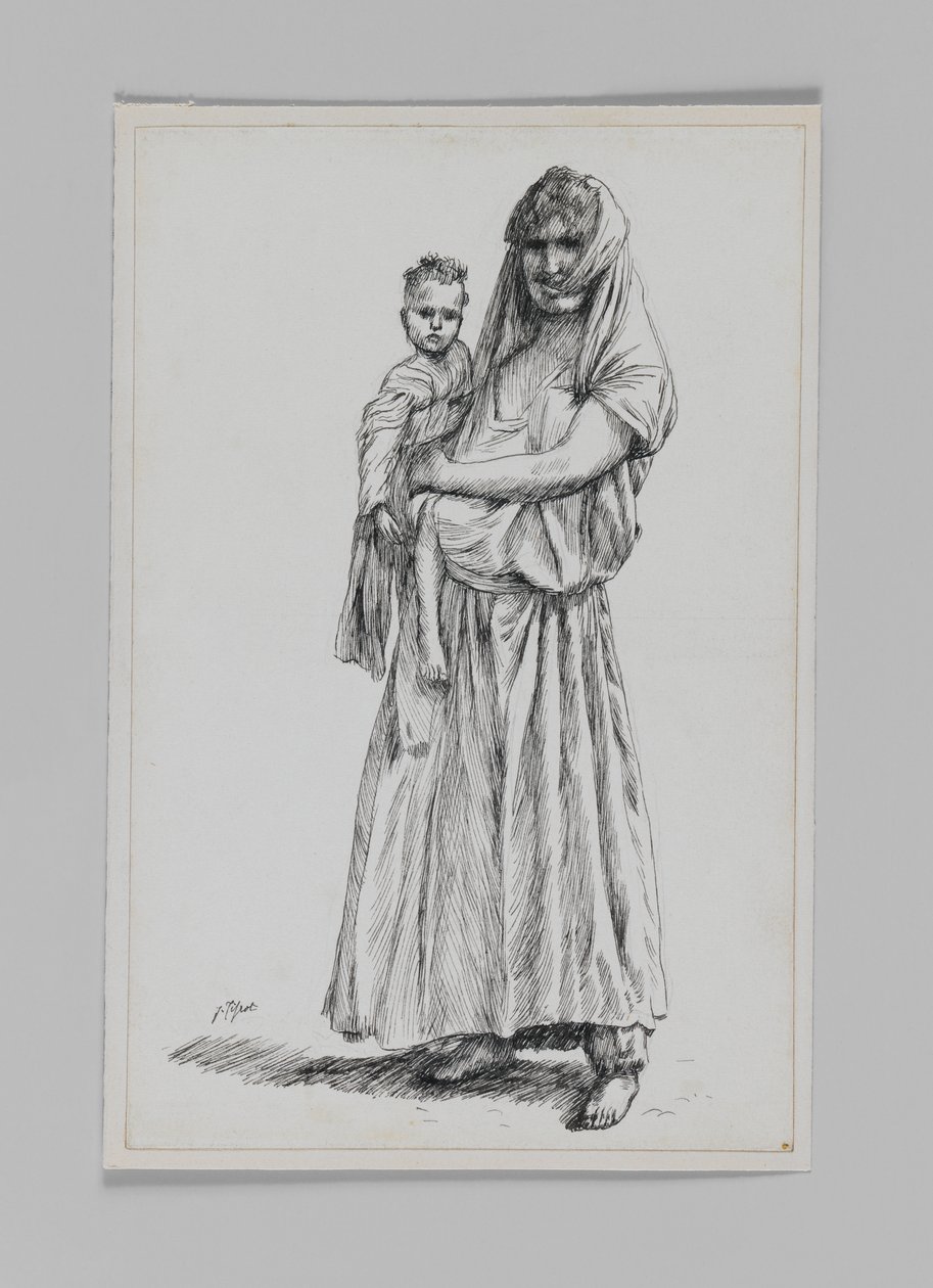 Geba asszony, Szamária, illusztráció a mi Urunk Jézus Krisztus életéből alkotó: James Jacques Joseph Tissot