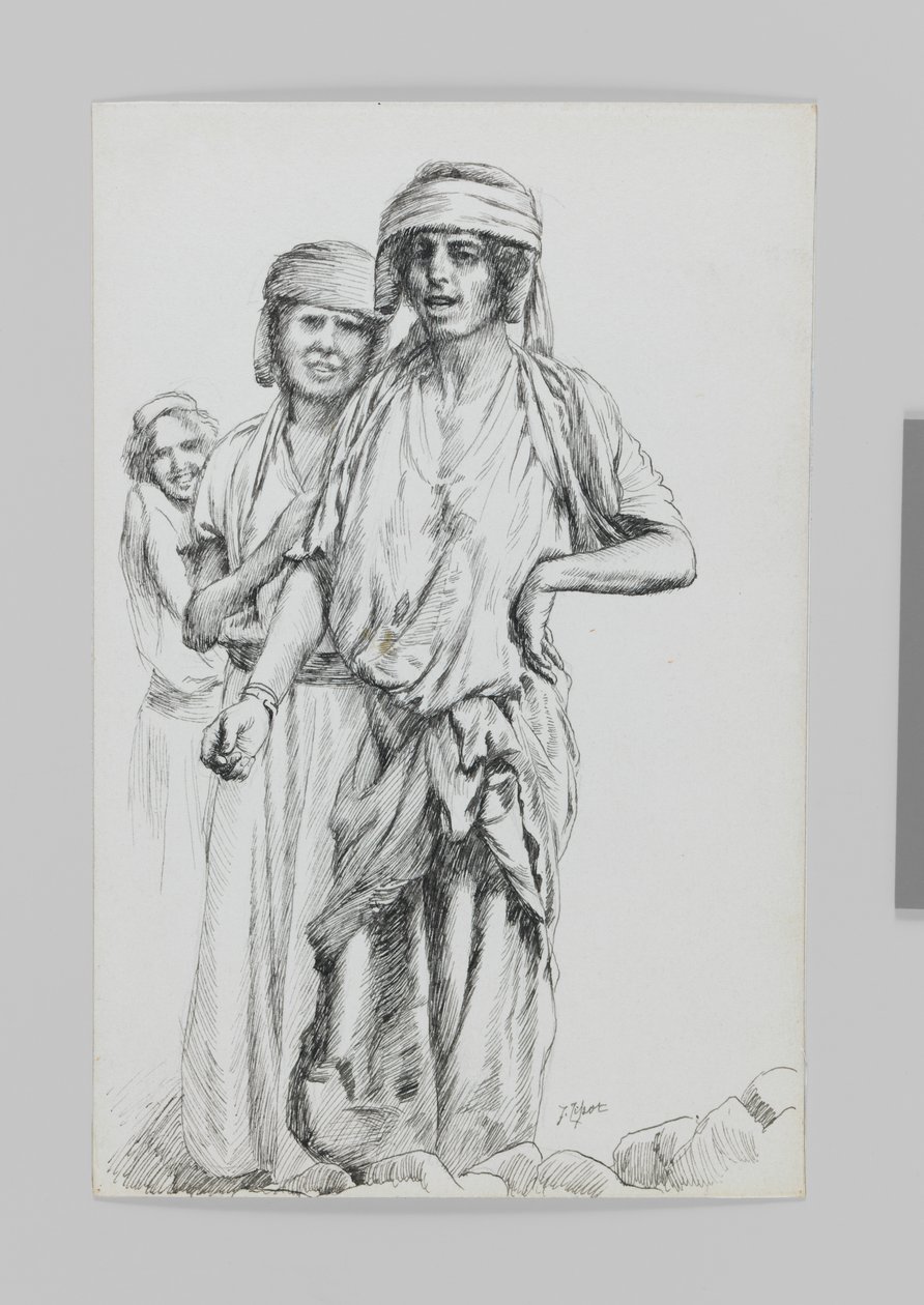 Geba asszonyai, Szamária, illusztráció a mi Urunk Jézus Krisztus életéből alkotó: James Jacques Joseph Tissot
