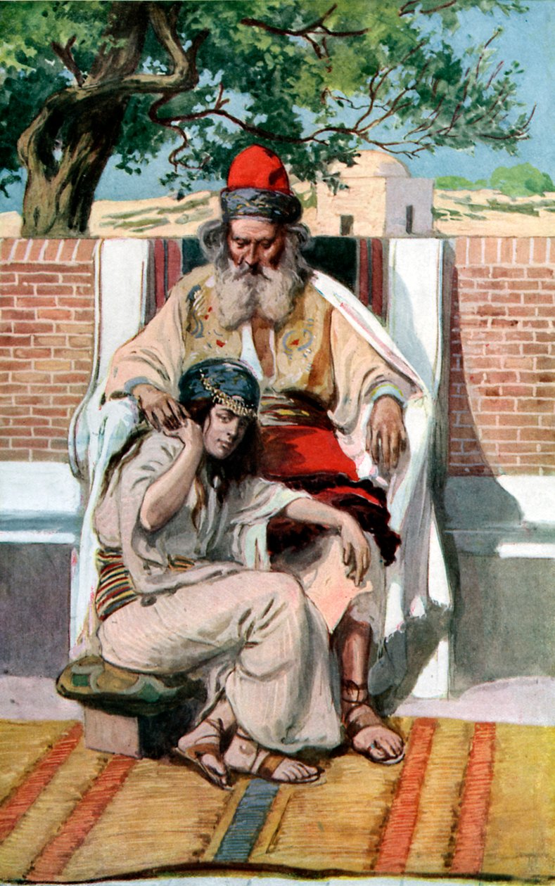 Dávid és Abisag, J James Tissot - Biblia alkotó: James Jacques Joseph after Tissot