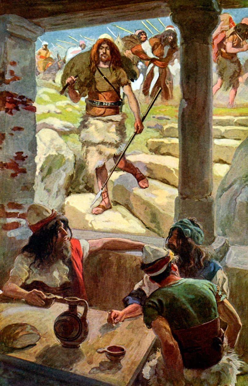 David visszatér Ákisba, J James Tissot - Biblia alkotó: James Jacques Joseph after Tissot
