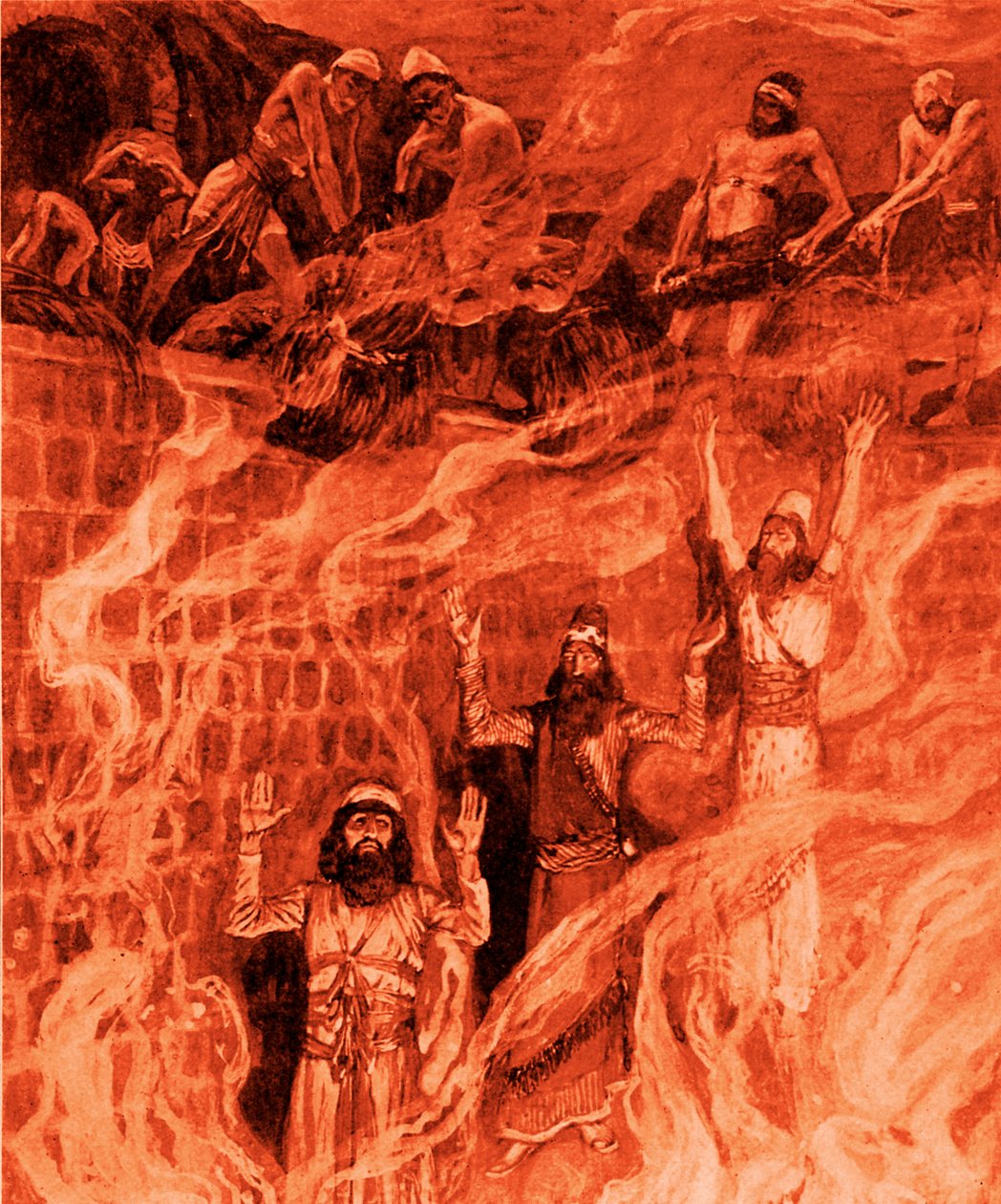 A tüzes kemencében J James Tissot - Biblia alkotó: James Jacques Joseph after Tissot