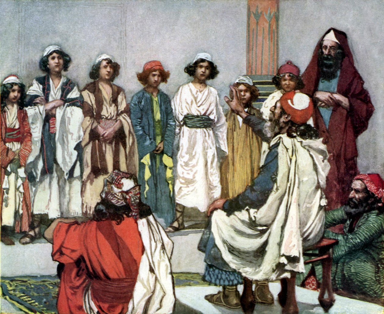 Jesse bemutatja fiát Samuelnek a Tissot-Bibliából alkotó: James Jacques Joseph after Tissot