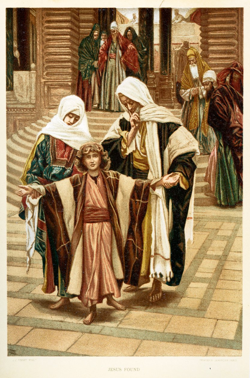 Megtalált Jézus, Szent Lukács – 2. fejezet – Biblia alkotó: James Jacques Joseph after Tissot