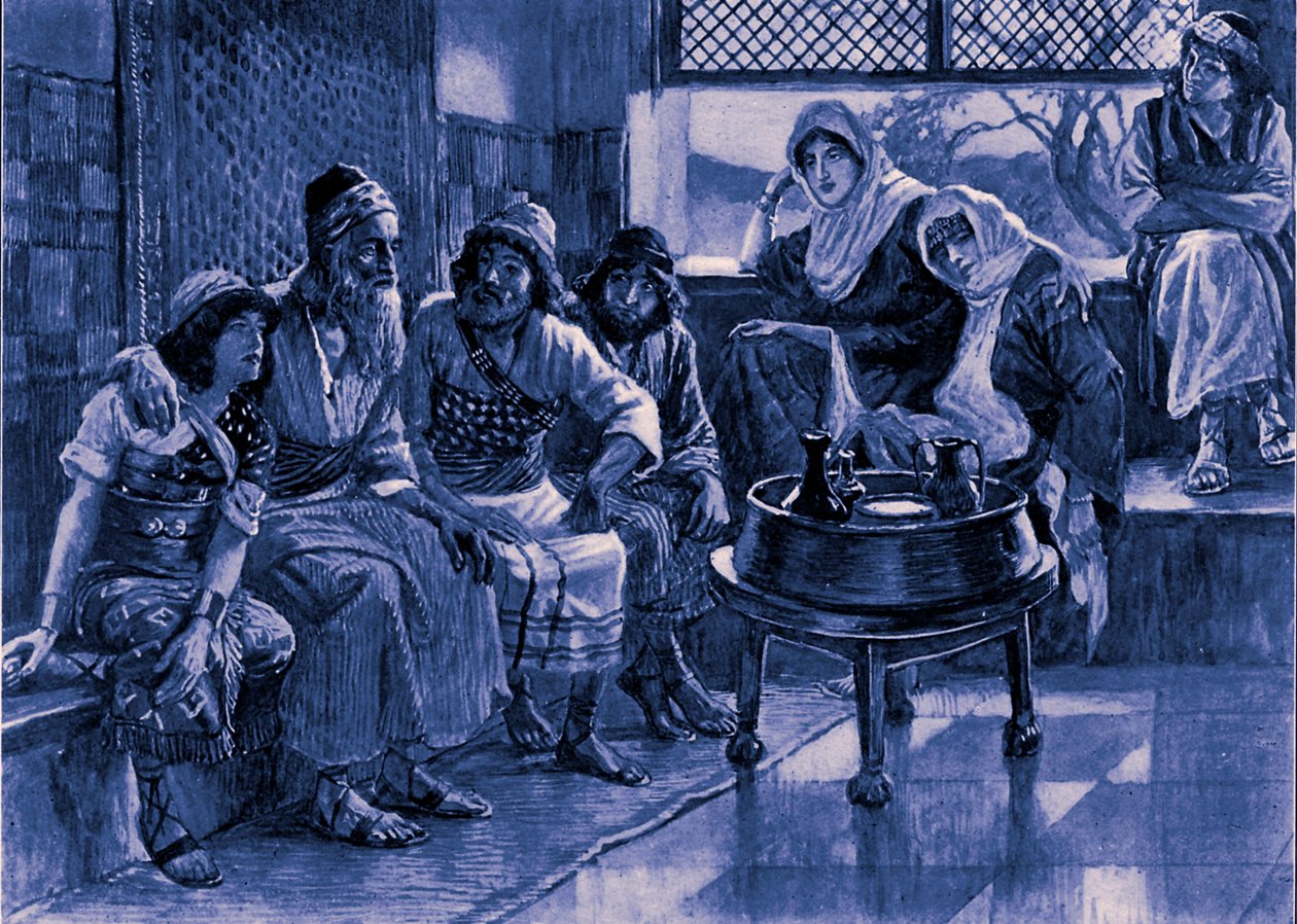 Jób és családja J James Tissot - Biblia alkotó: James Jacques Joseph after Tissot