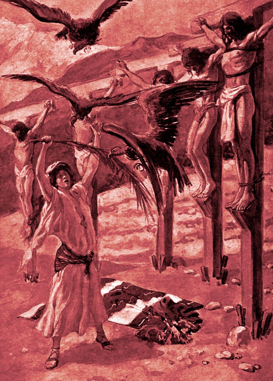 Rizpa kedvessége a halottakhoz – Biblia alkotó: James Jacques Joseph after Tissot