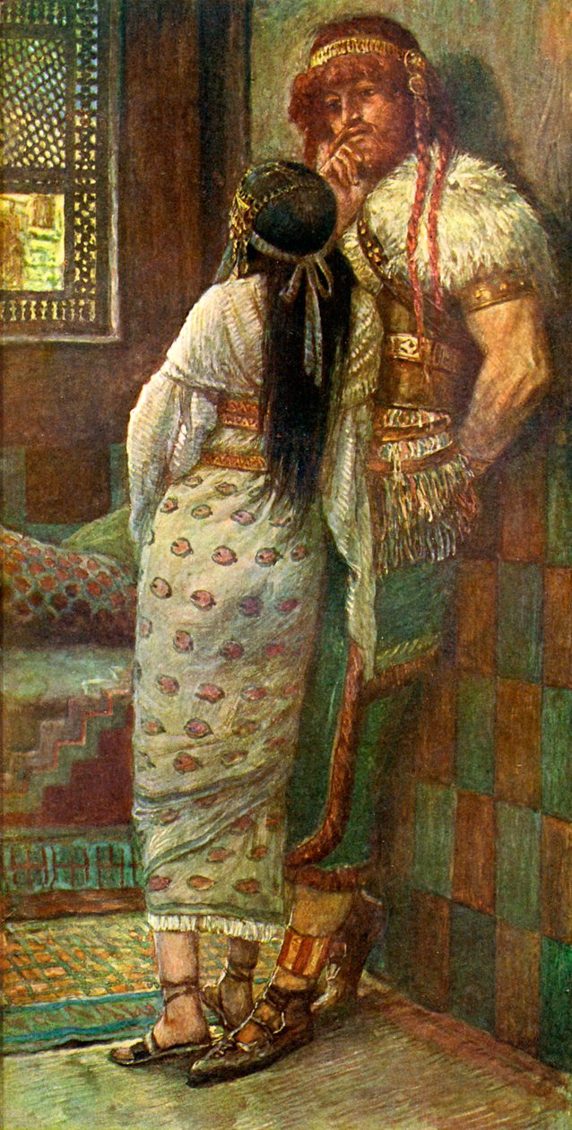 Sámson és felesége, J James Tissot - Biblia alkotó: James Jacques Joseph after Tissot