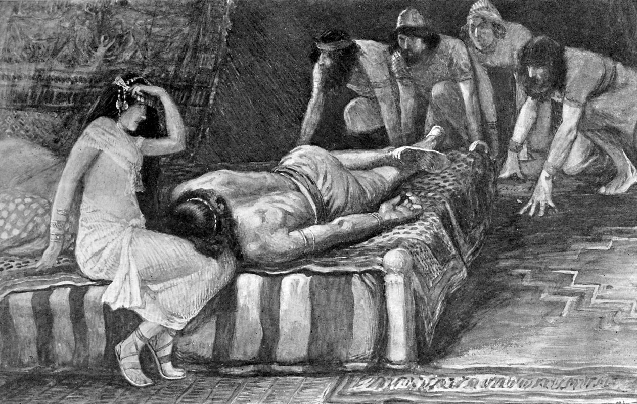 Sámsont foglyul ejti Tissot - Biblia alkotó: James Jacques Joseph after Tissot