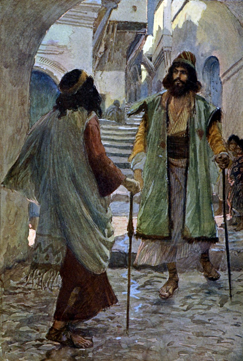 Saul találkozik Sámuellel – J James Tissot – Biblia alkotó: James Jacques Joseph after Tissot